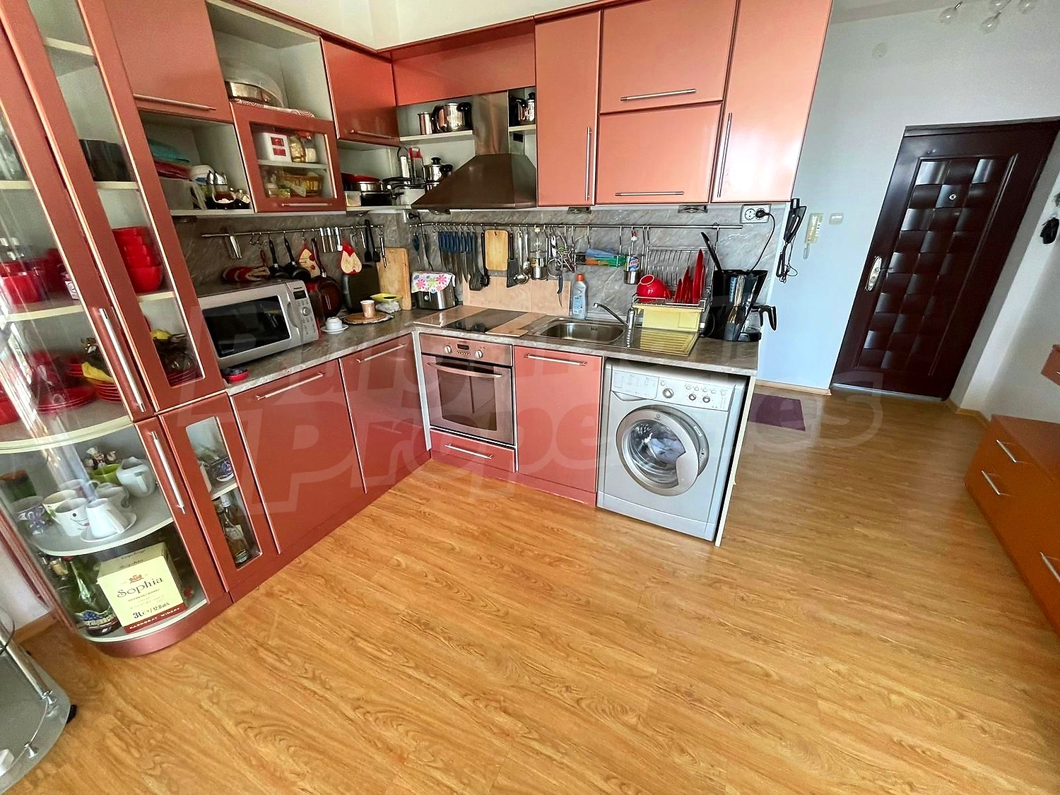 inside, kitchen, furnished