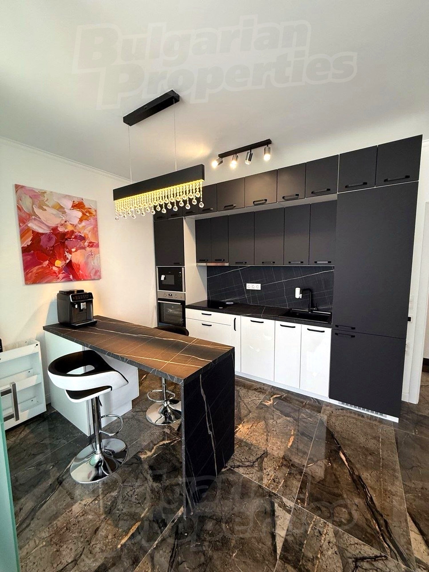 inside, kitchen, furnished