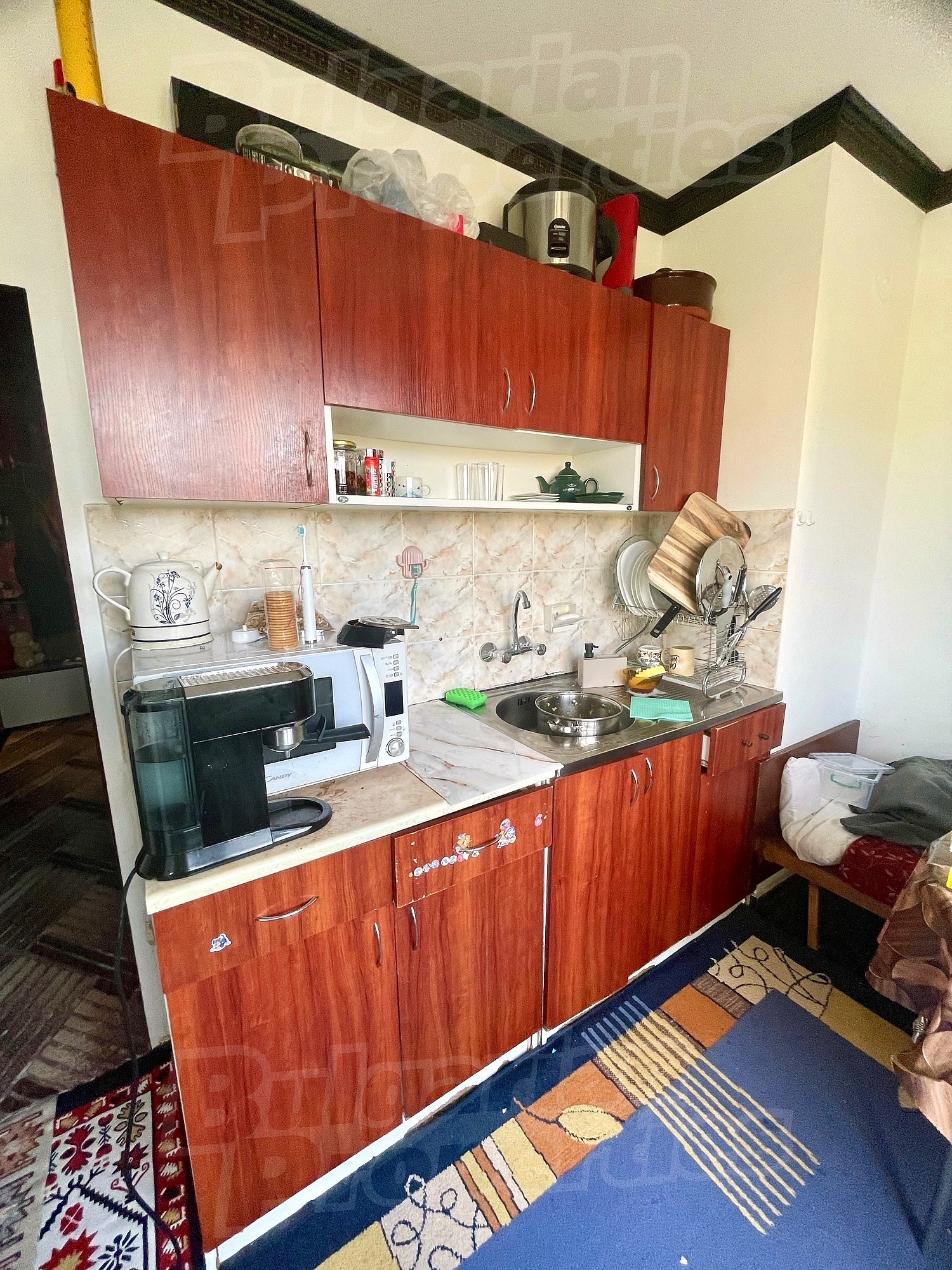 inside, kitchen, furnished