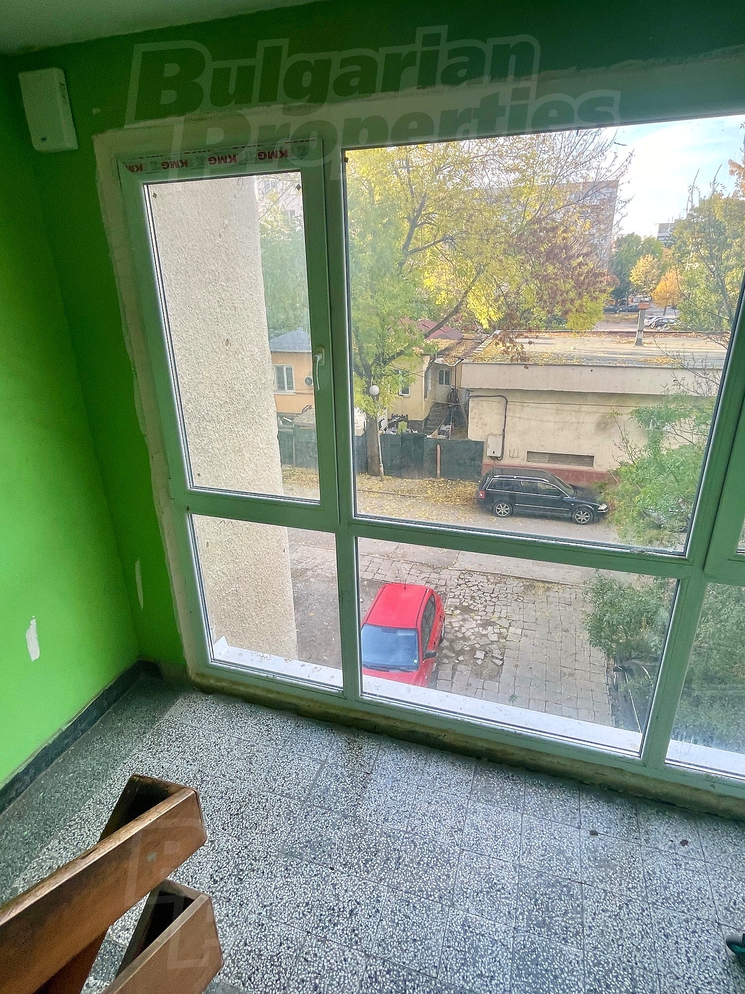 inside, view from balcony