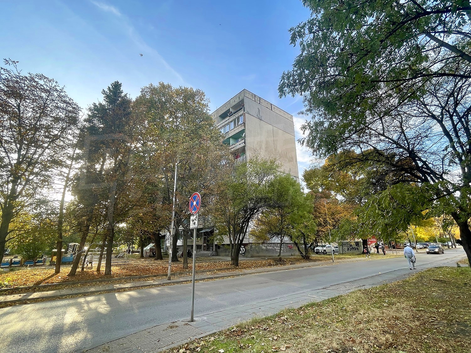 outside, facade, green area