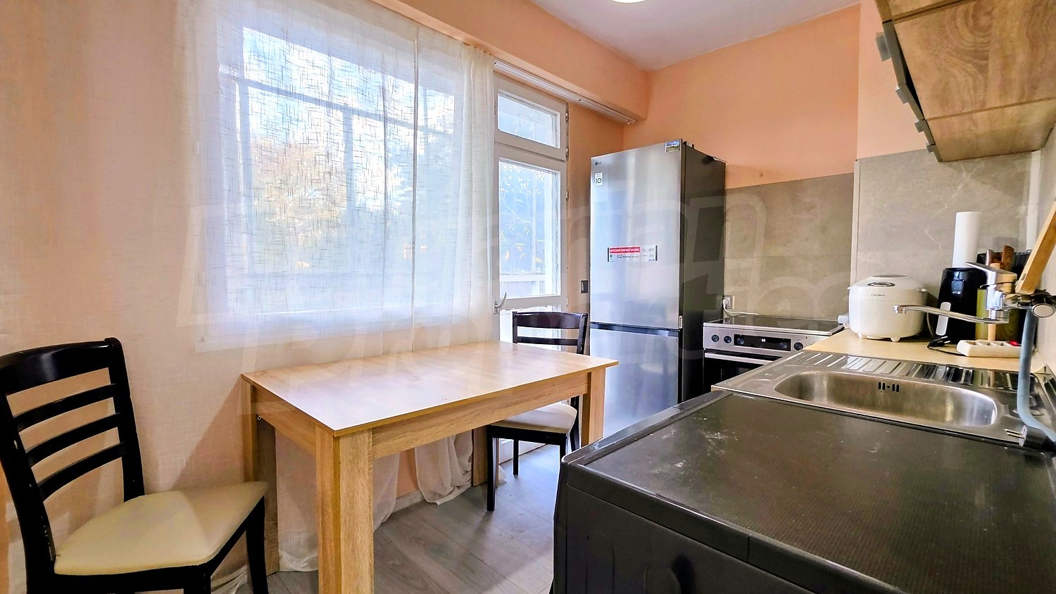 inside, kitchen, furnished