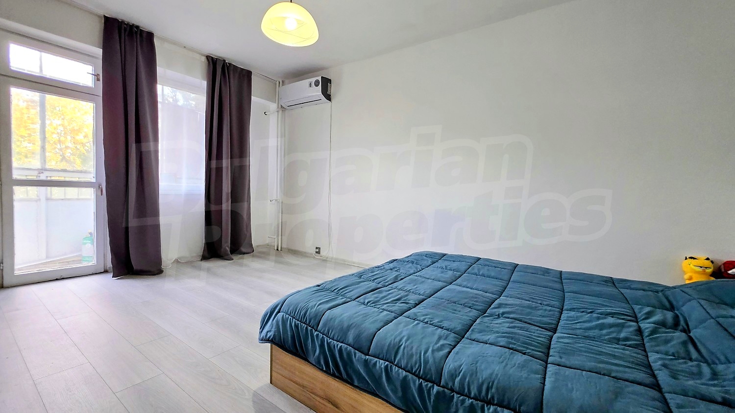 inside, bedroom, balcony, furnished