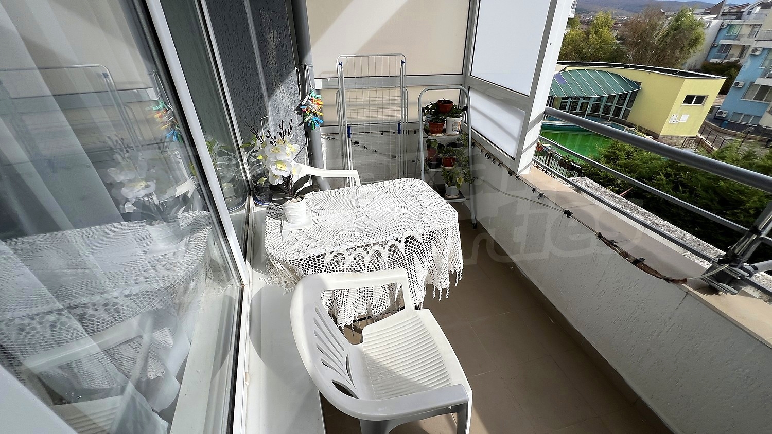 balcony, outside, view from balcony