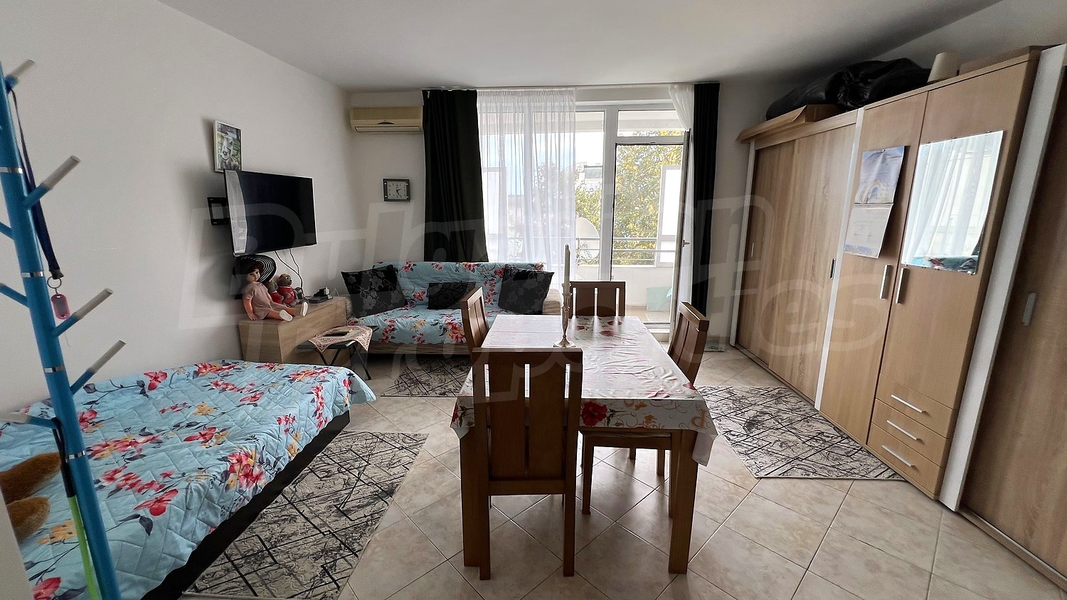 inside, living room, furnished, balcony