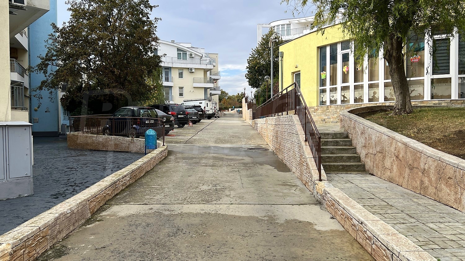 outside, parking