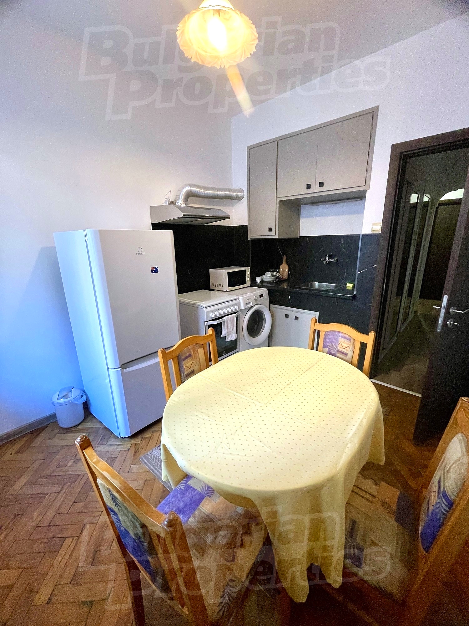 inside, kitchen, furnished