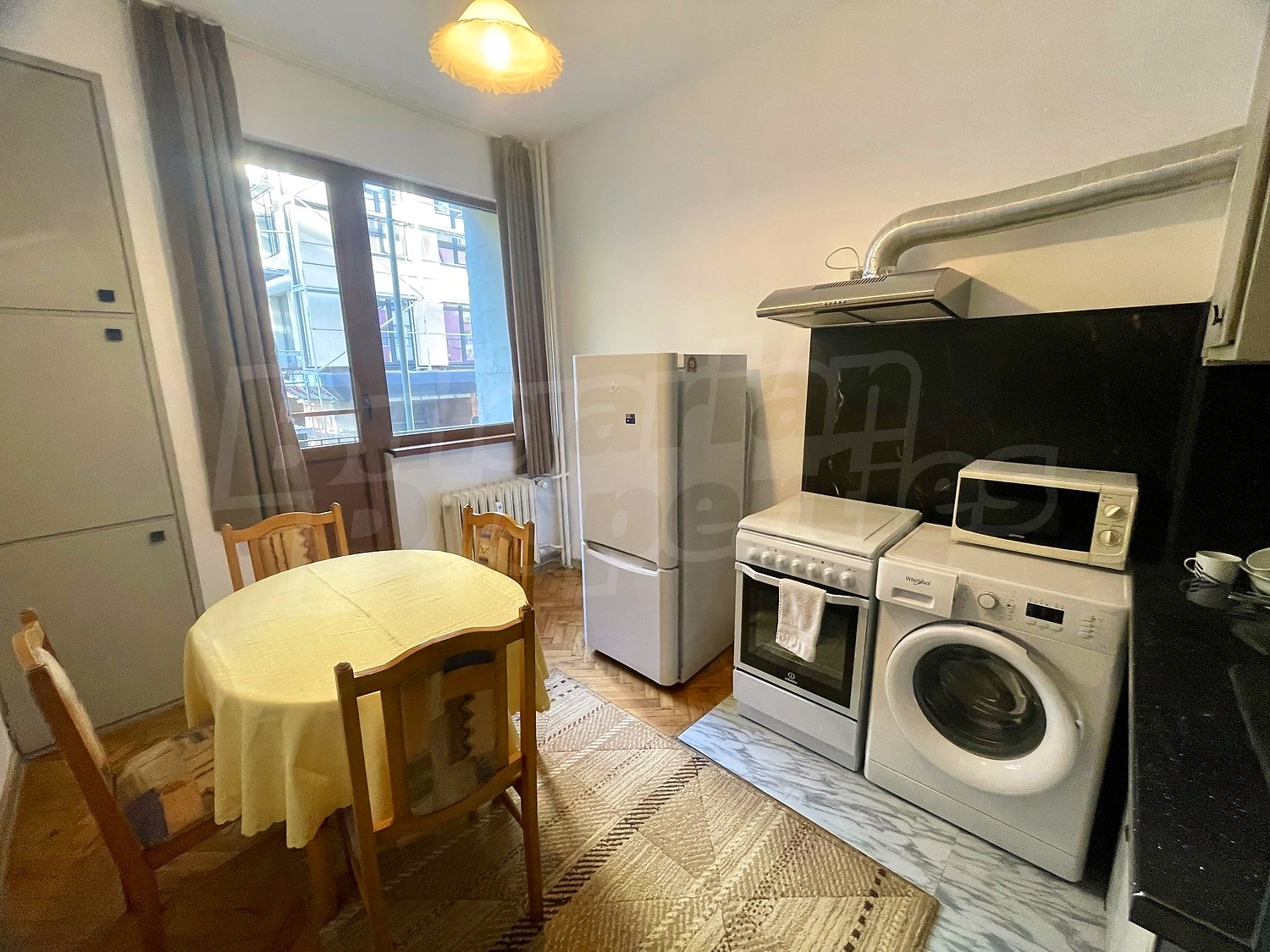 inside, kitchen, furnished