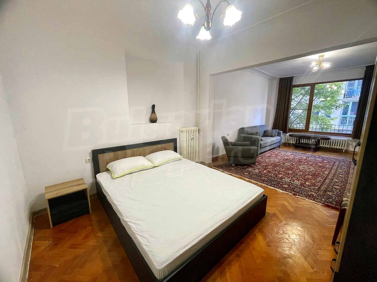 inside, bedroom, living room, furnished