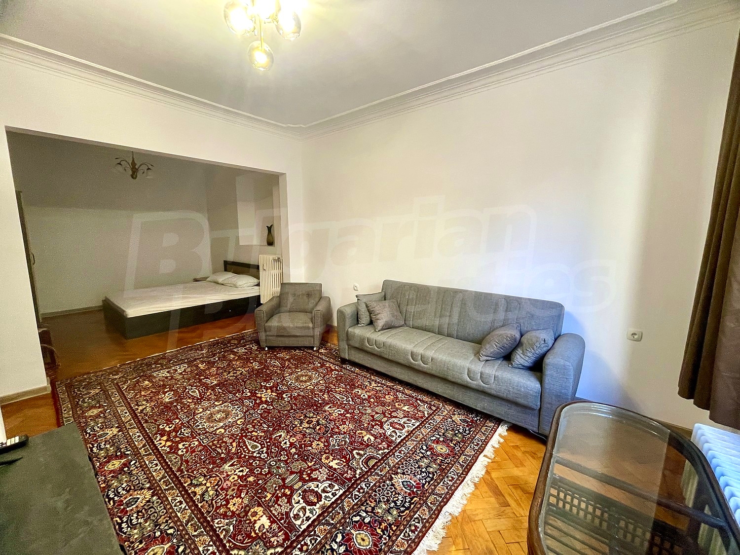 inside, living room, bedroom, furnished
