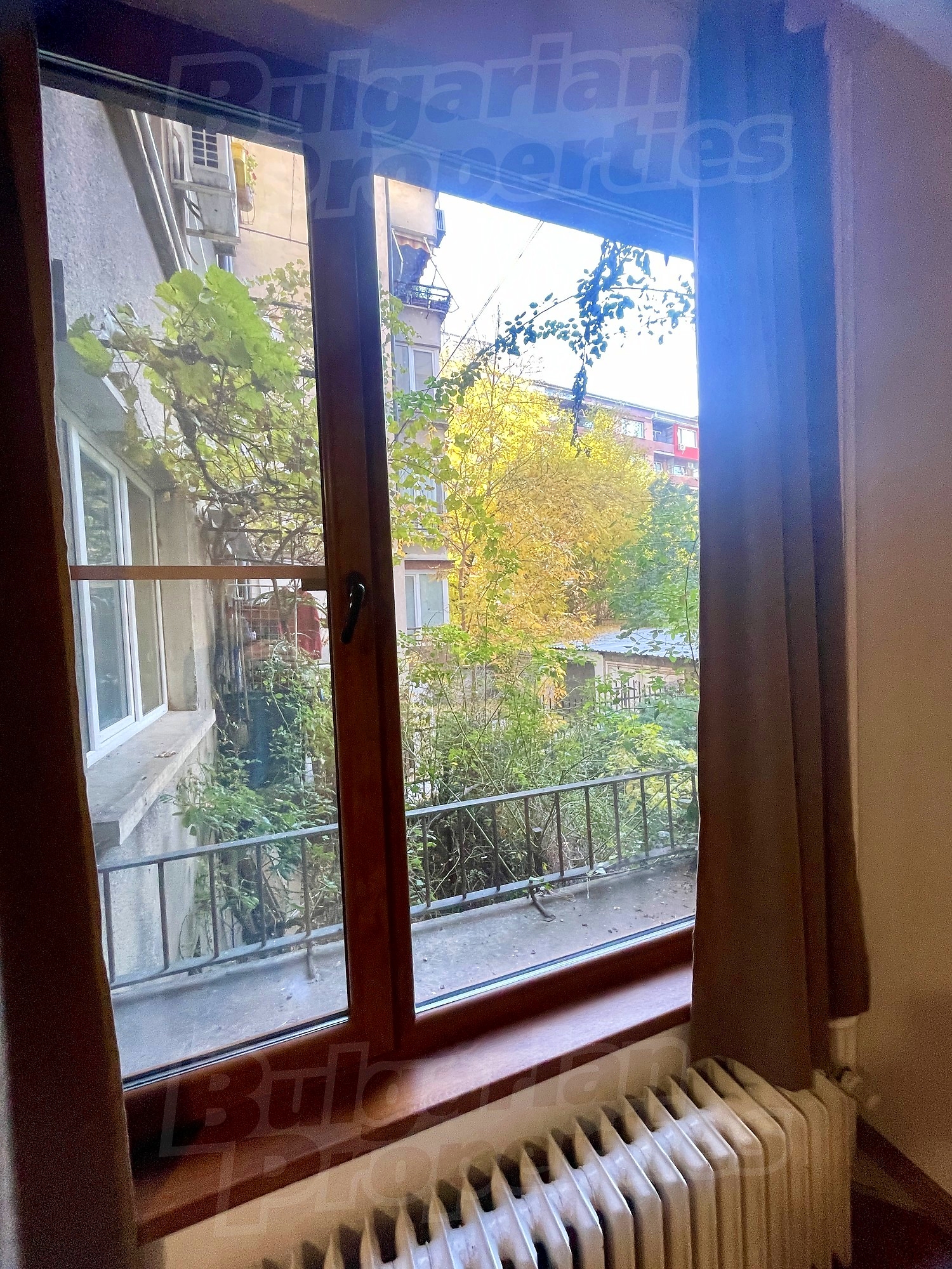 inside, view from balcony