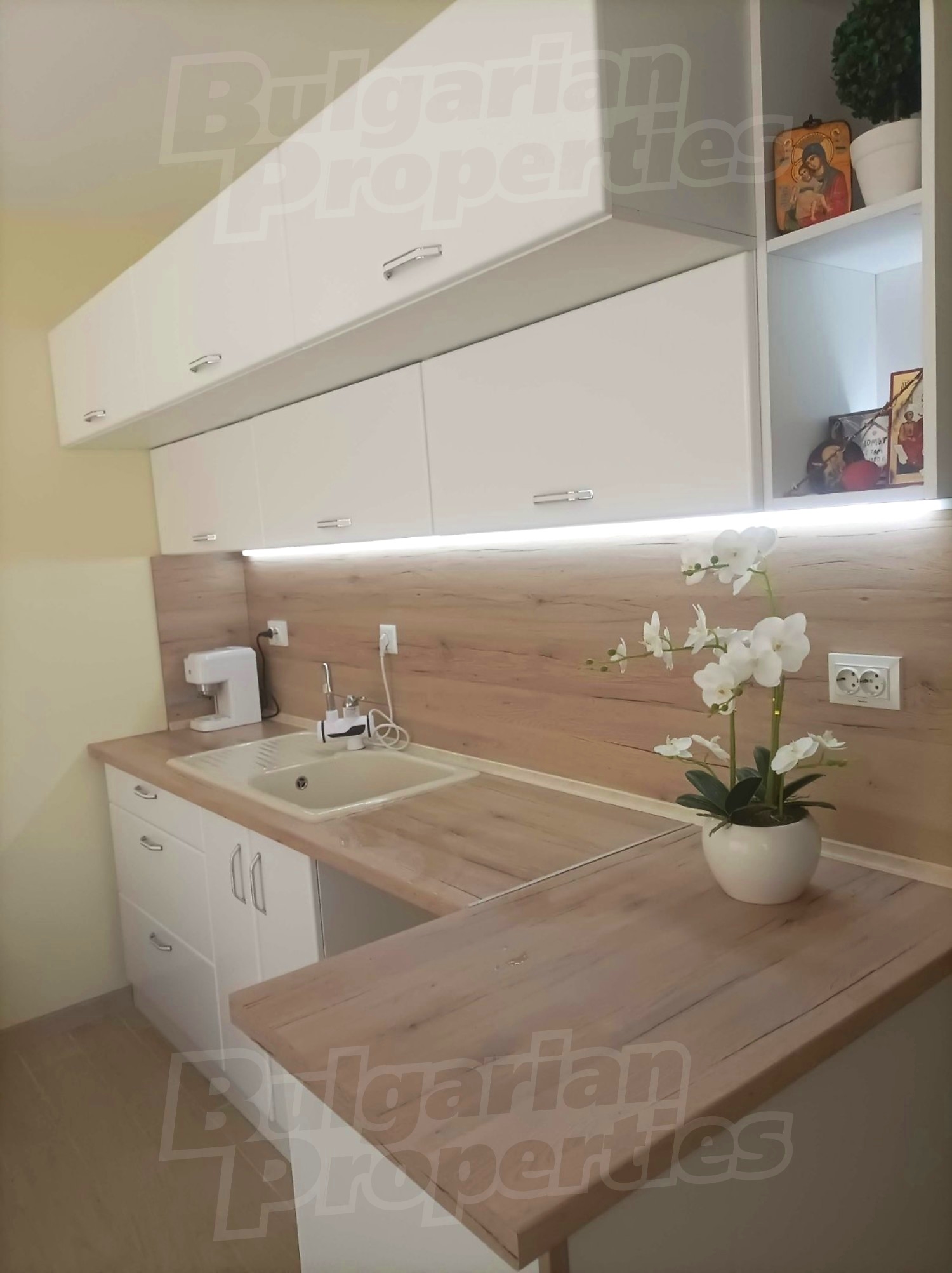 inside, kitchen, furnished