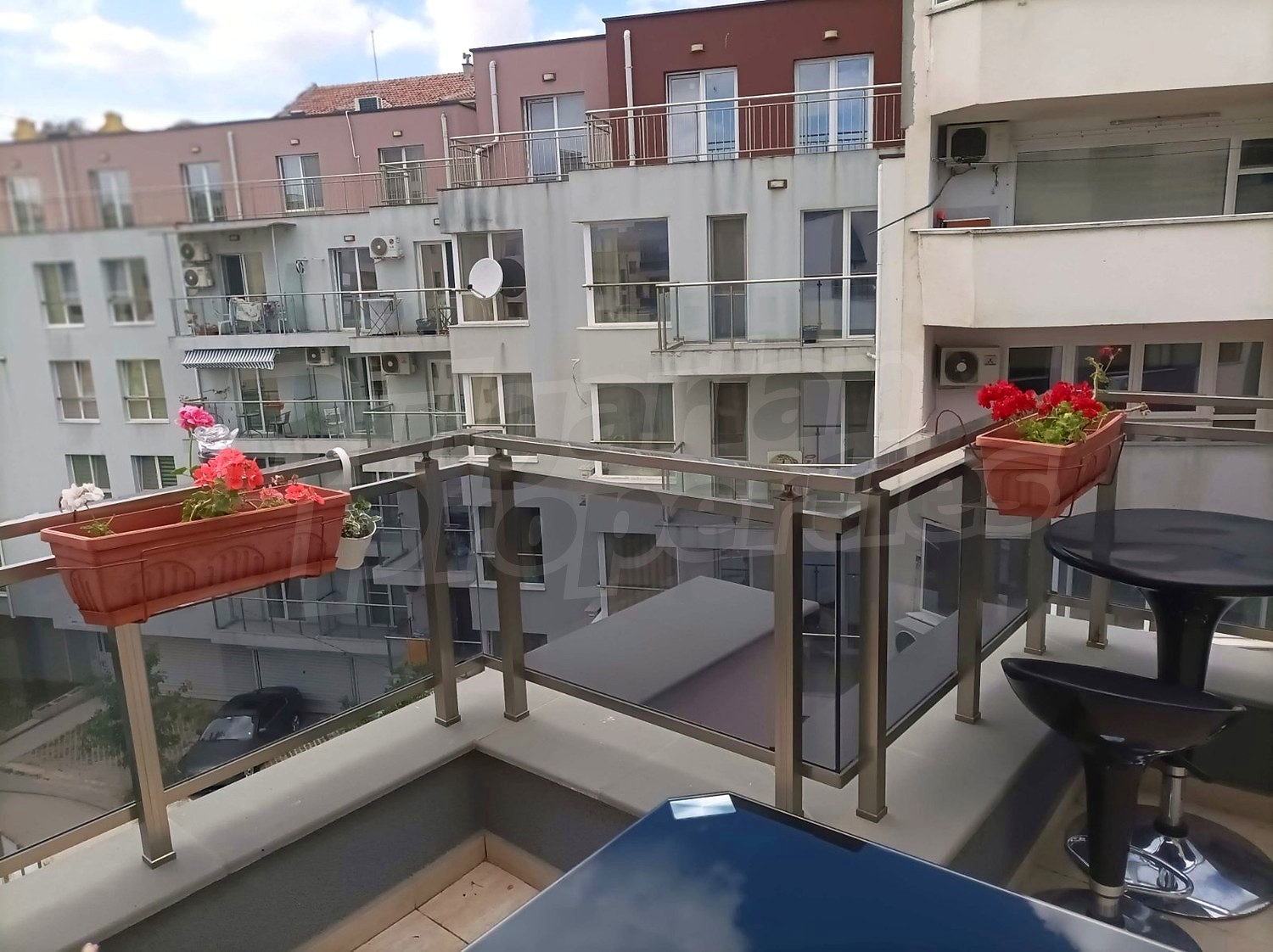 outside, balcony, view from balcony
