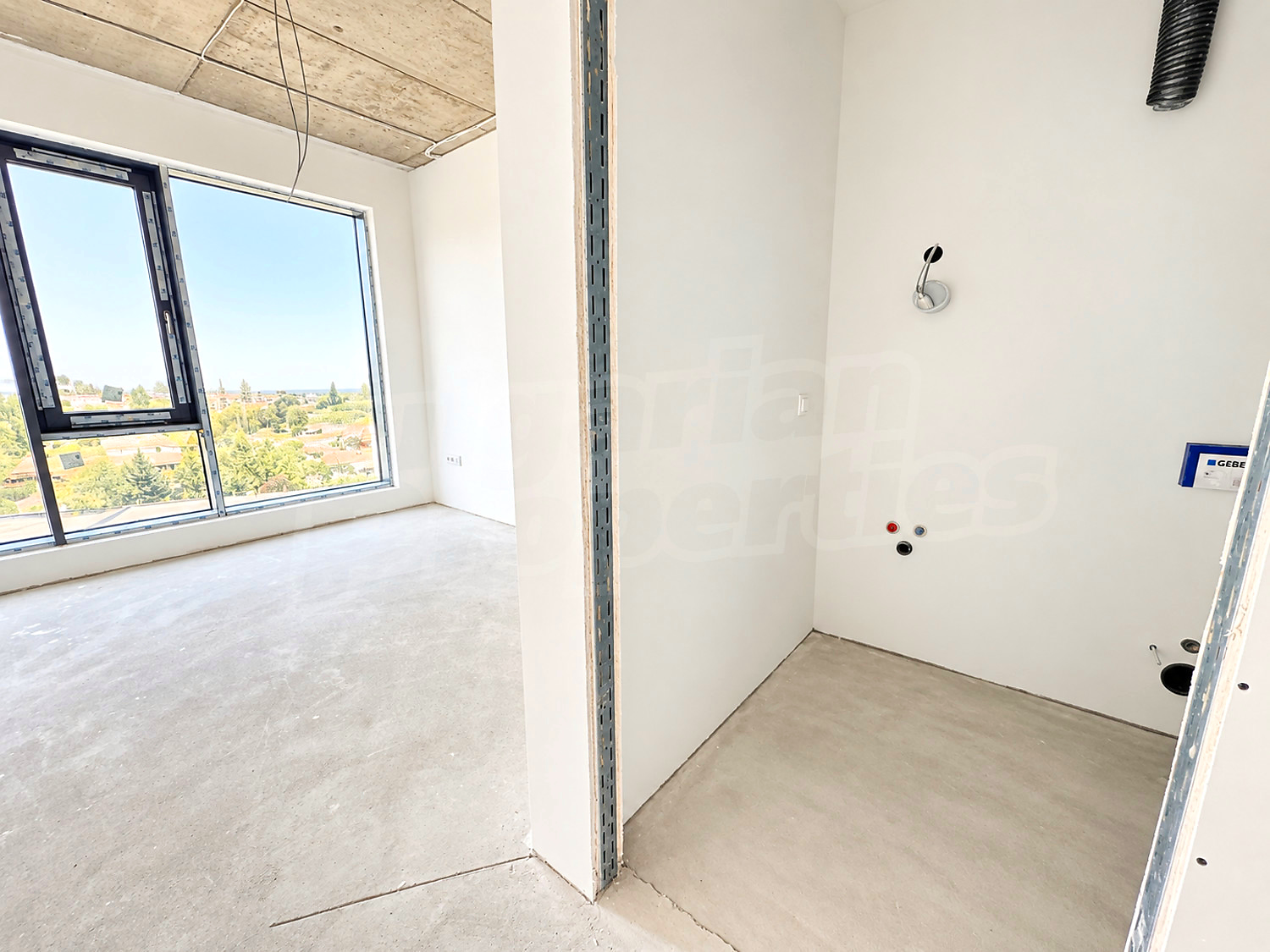 inside, view from balcony