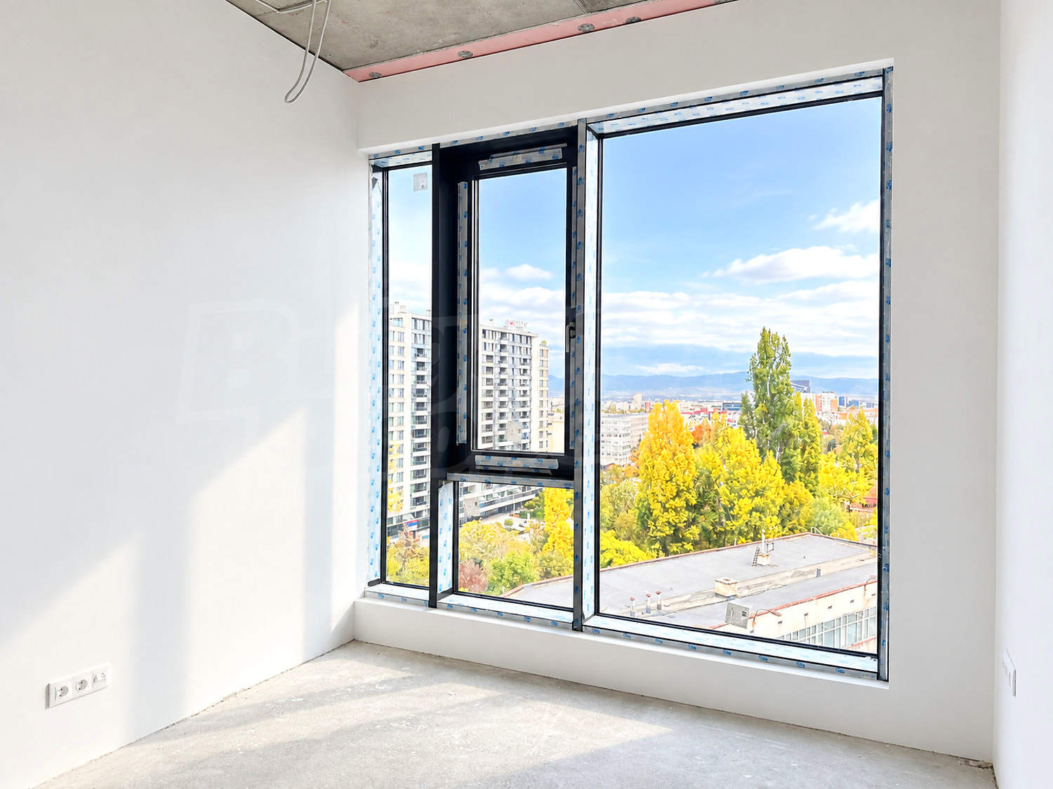 inside, view from balcony