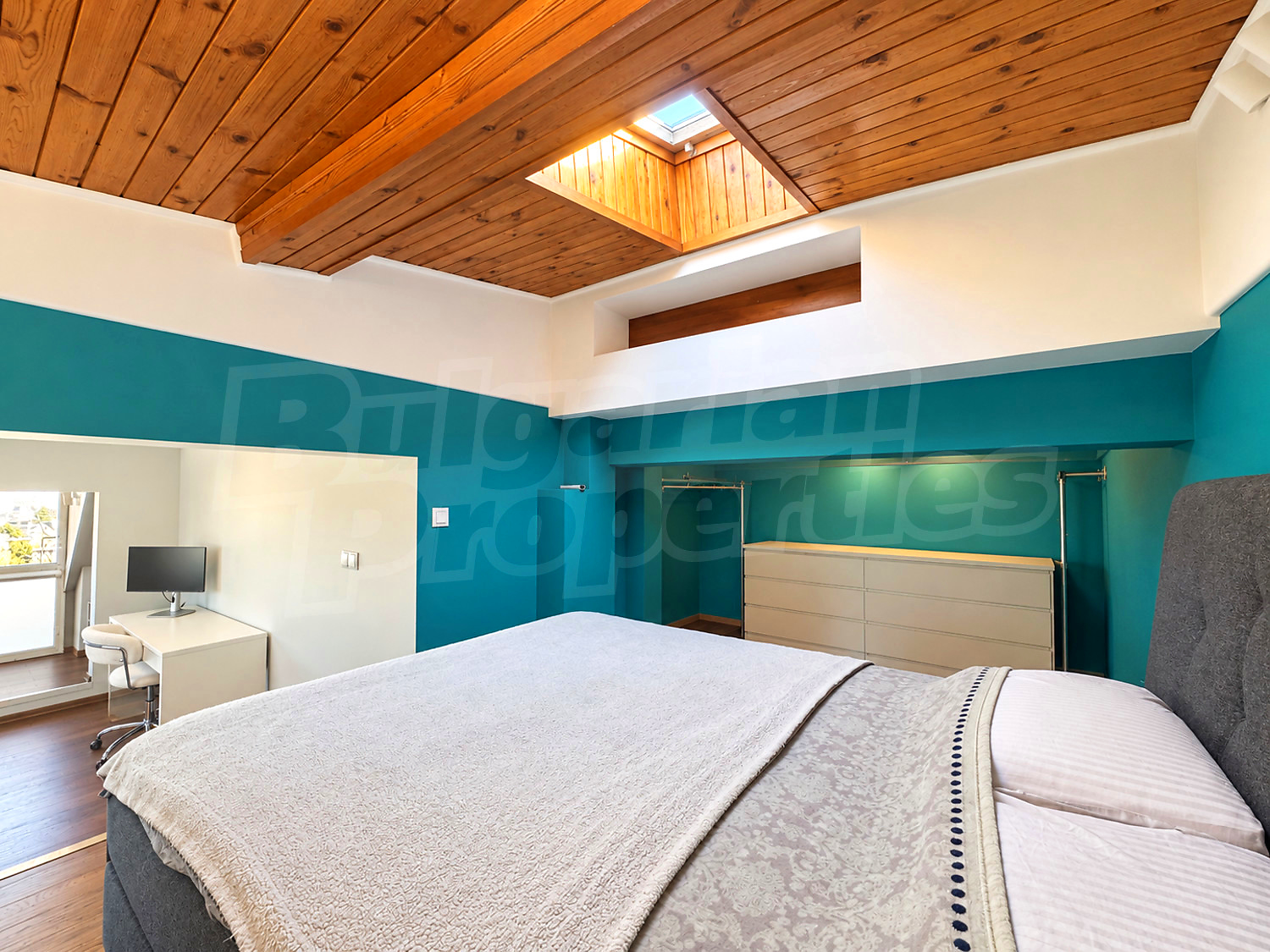 bedroom, inside, furnished
