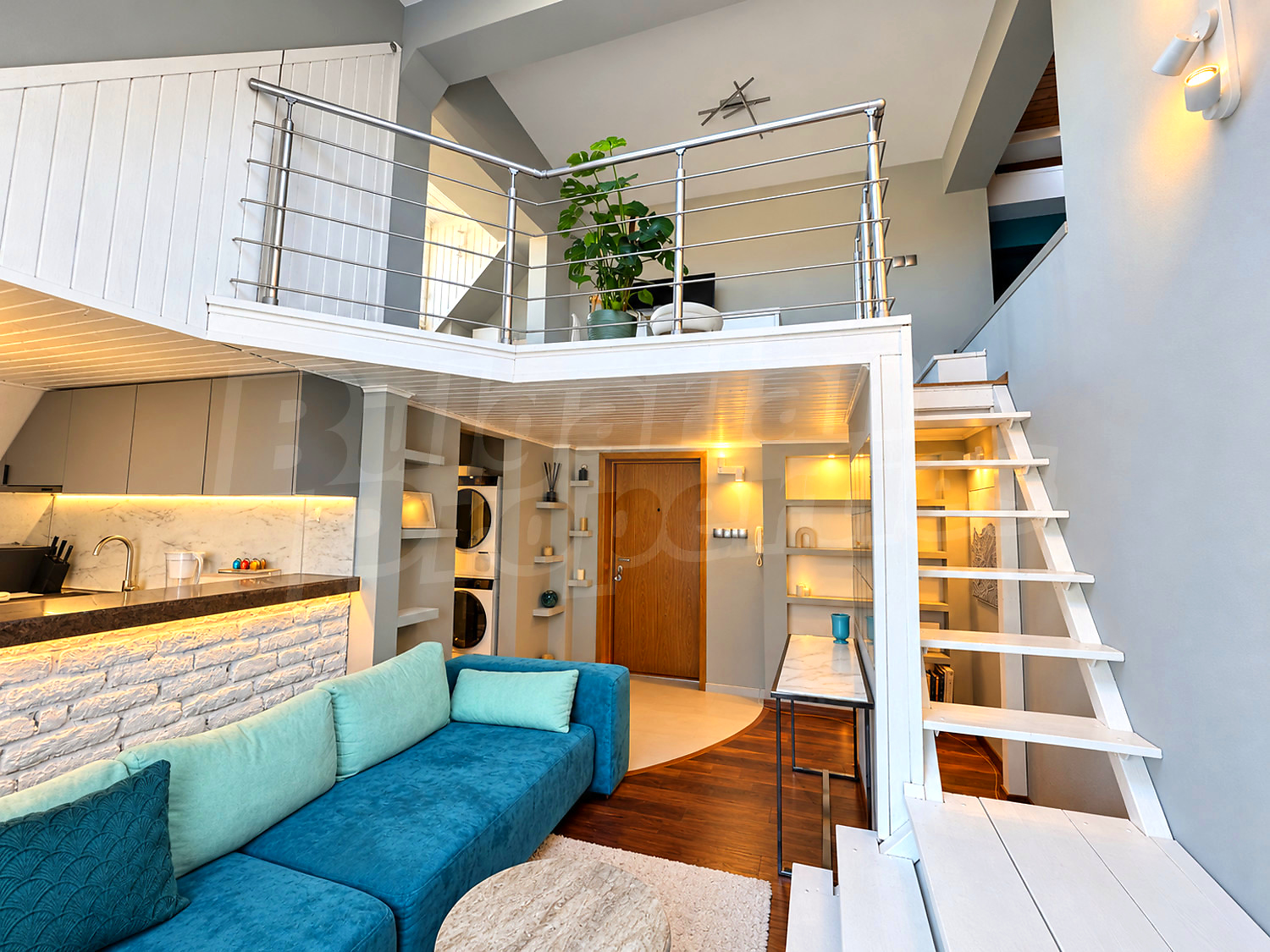 inside, living room, furnished
