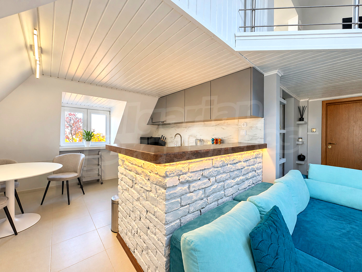 inside, kitchen, furnished