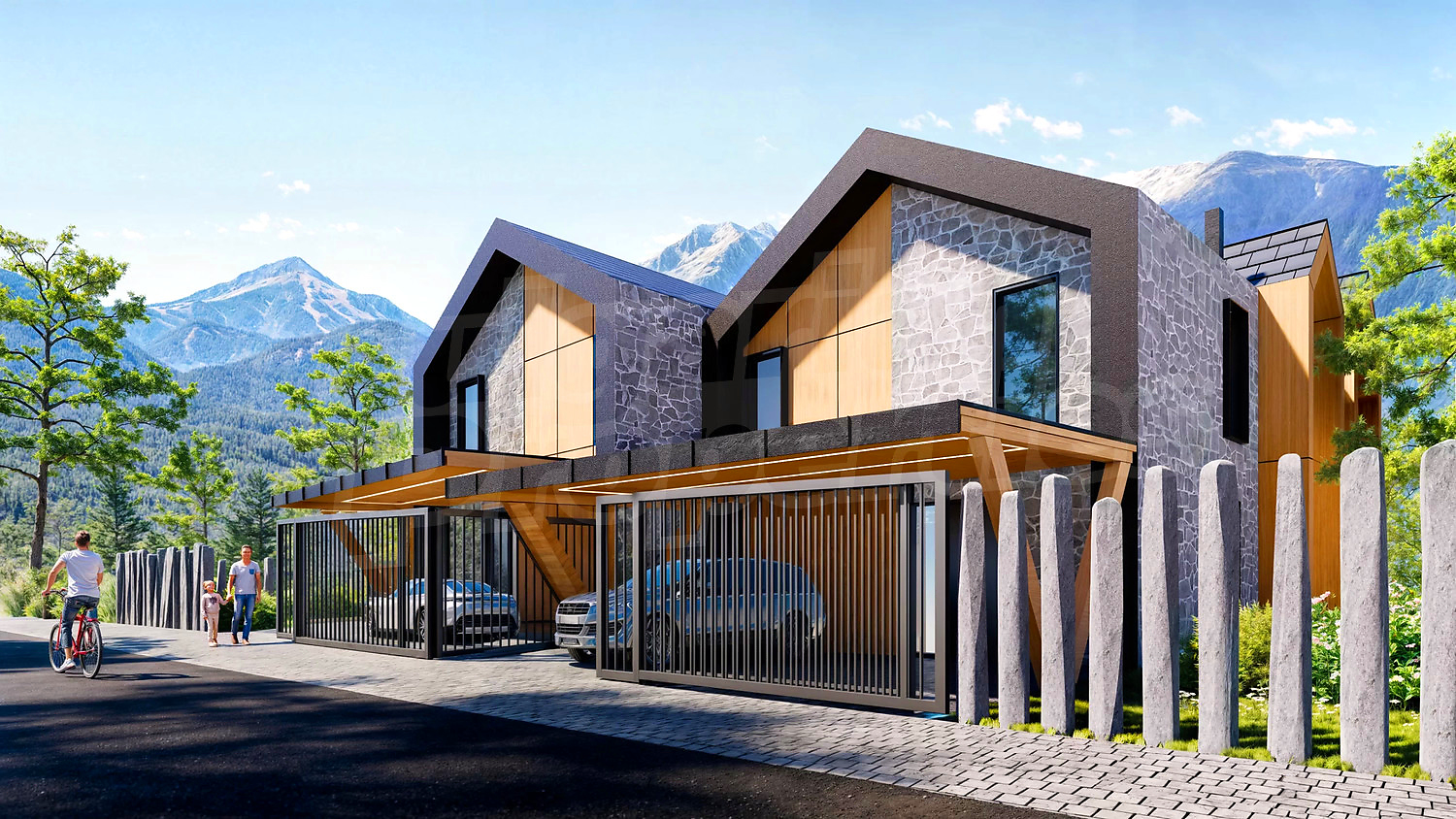 outside, facade, mountain, parking
