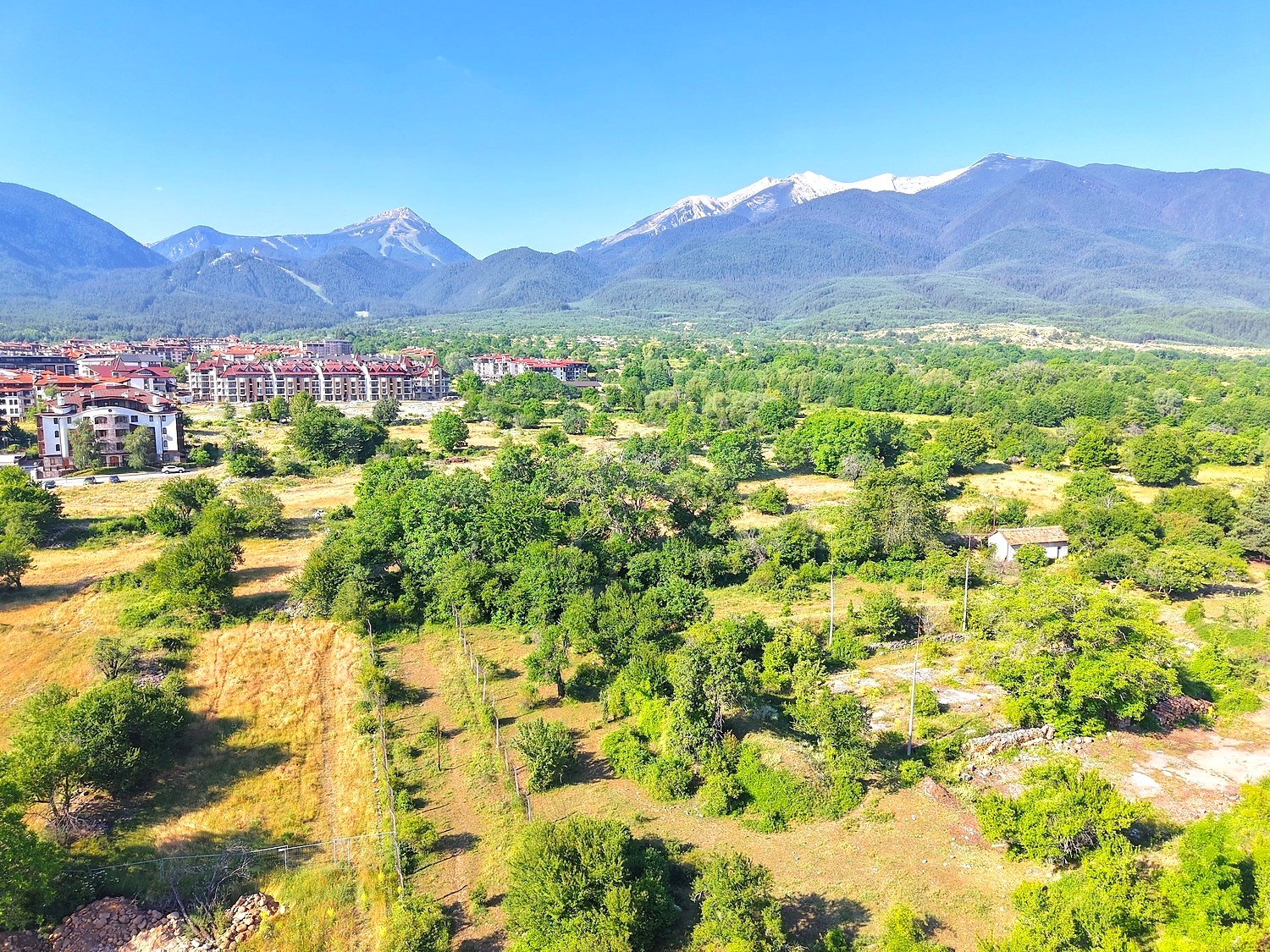 outside, mountain, green area