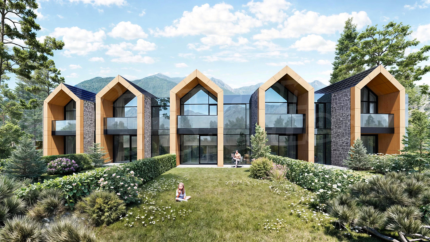 outside, garden, mountain, facade