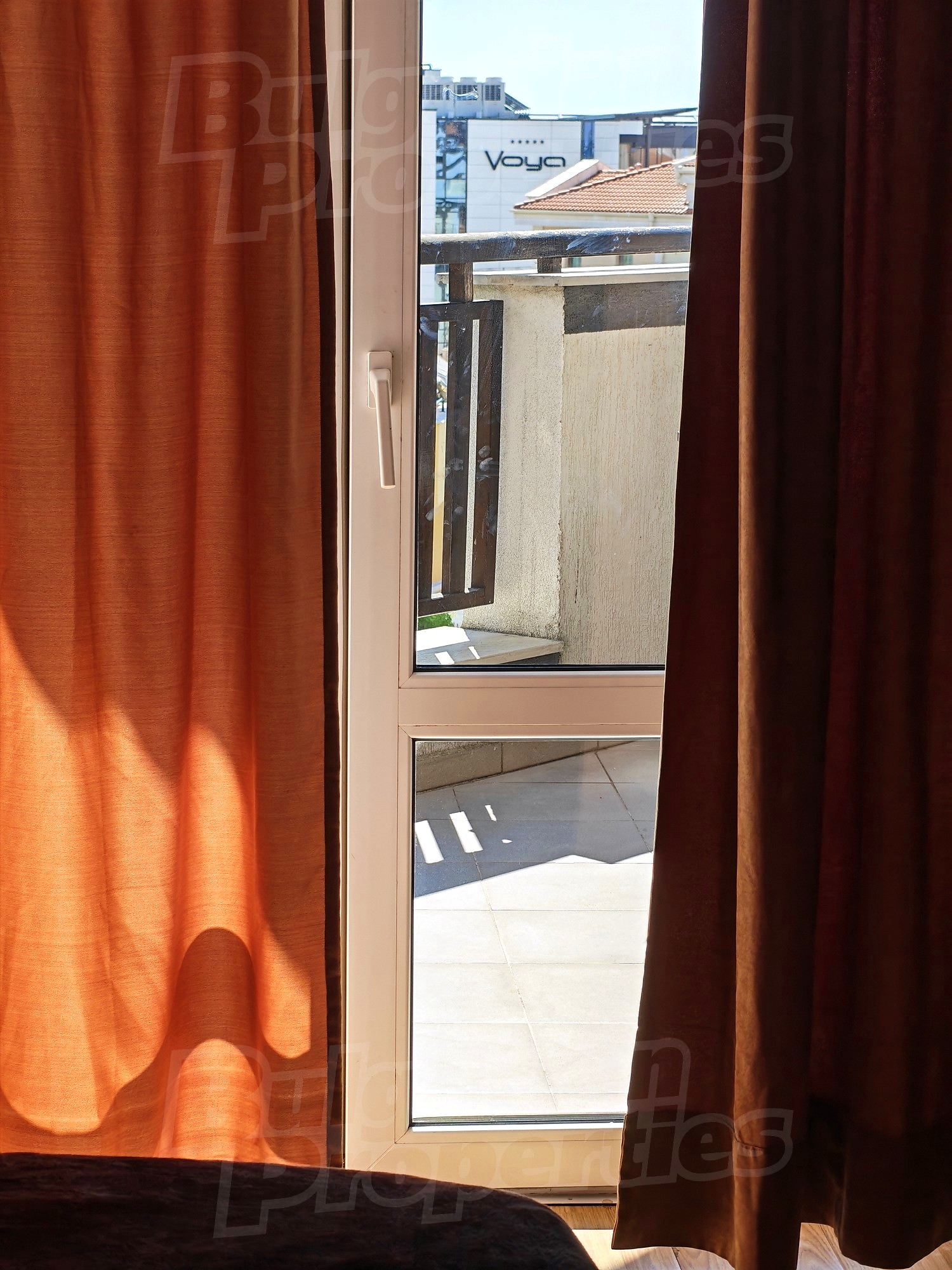inside, balcony, view from balcony