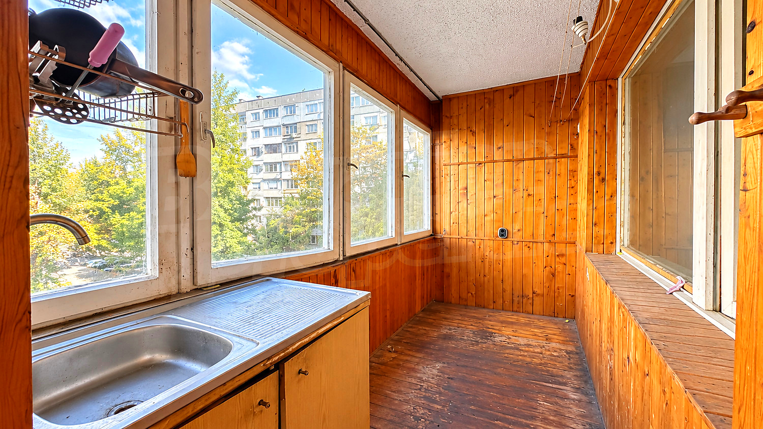inside, balcony, furnished