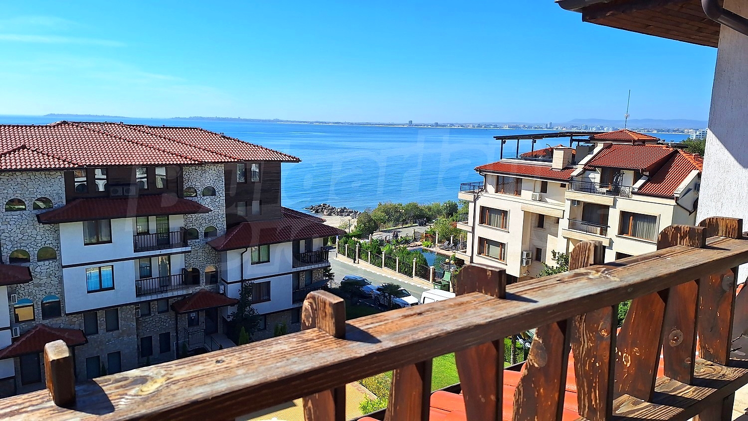 balcony, view from balcony, sea