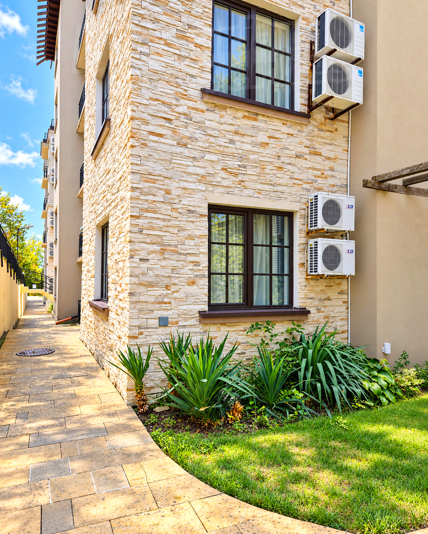 facade, garden, outside