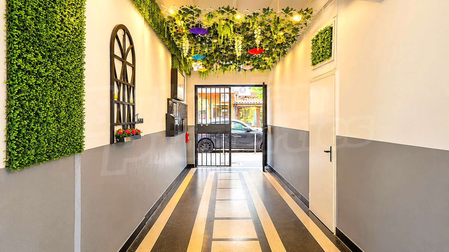 inside building entrance