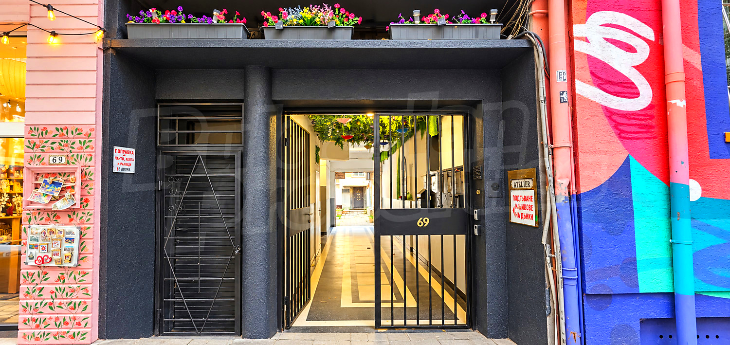 inside building entrance