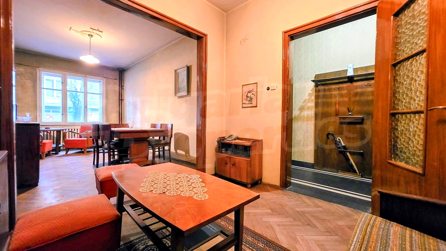 inside, living room, furnished