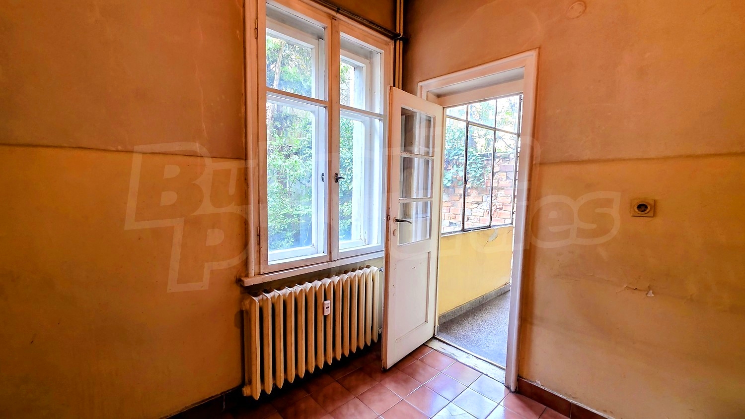 inside, view from balcony
