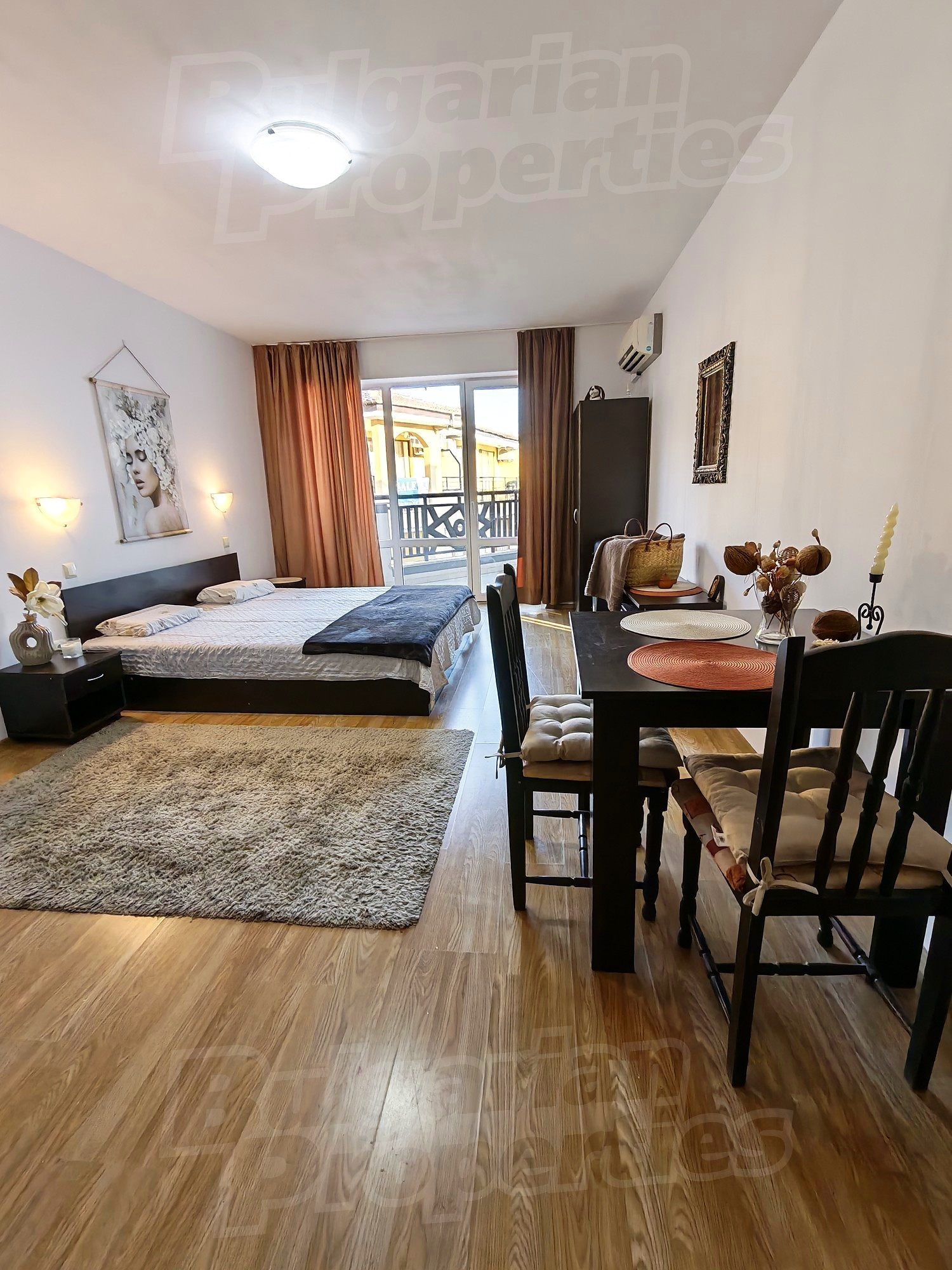 bedroom, furnished, balcony
