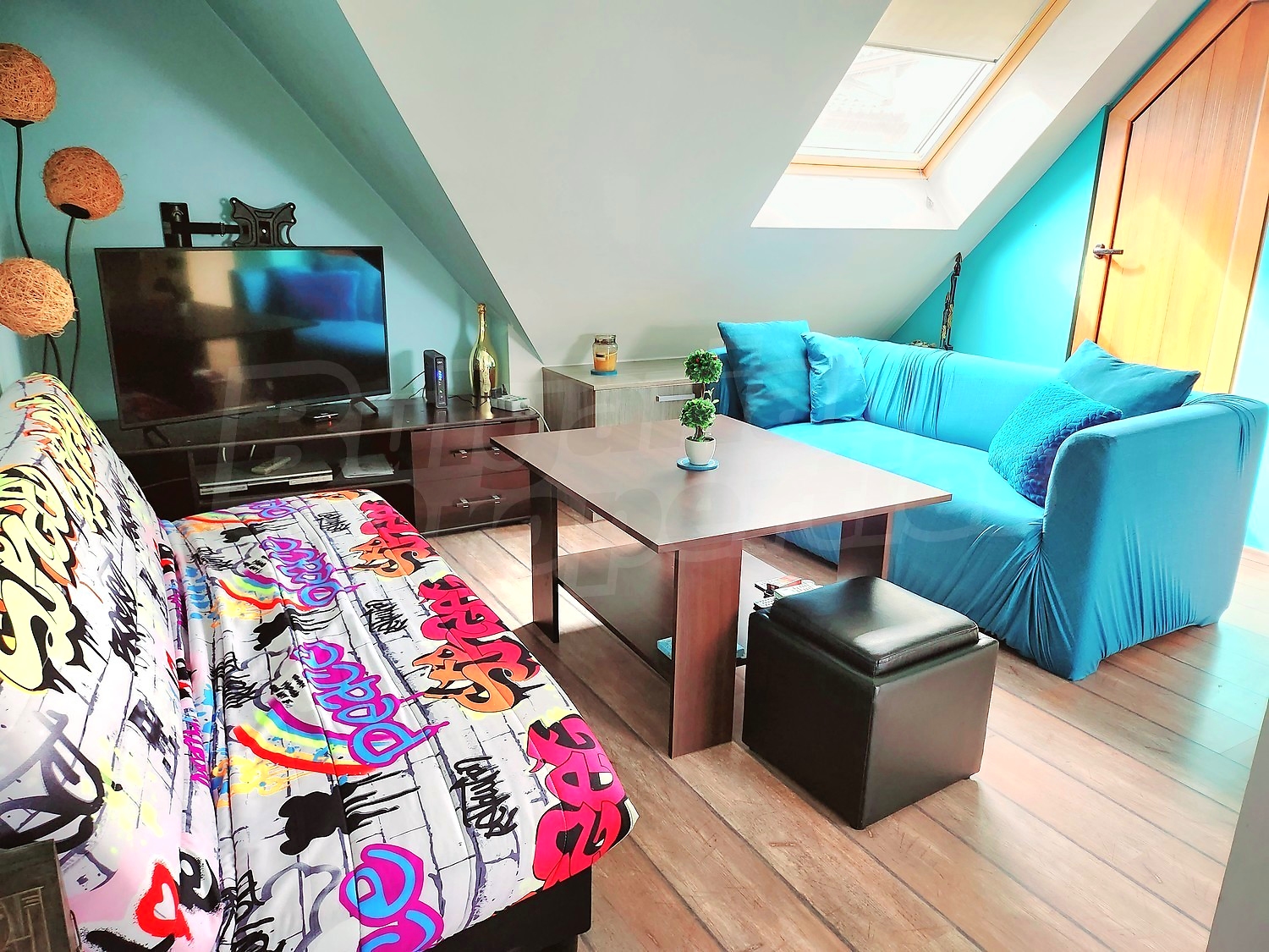 inside, living room, furnished
