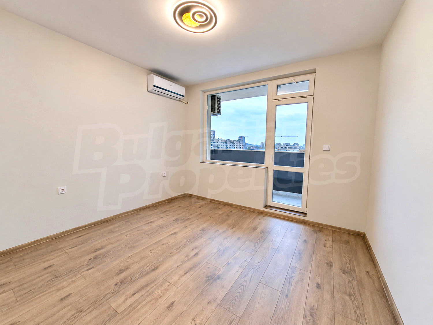 inside, balcony, view from balcony, unfurnished