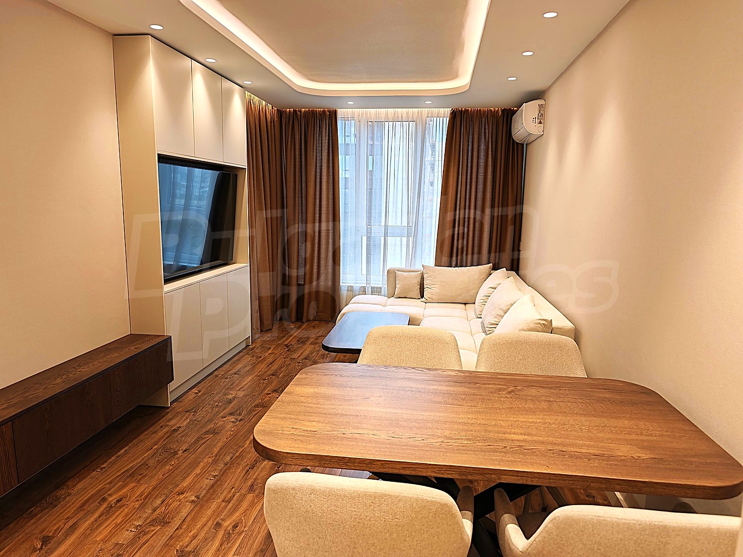 inside, living room, furnished