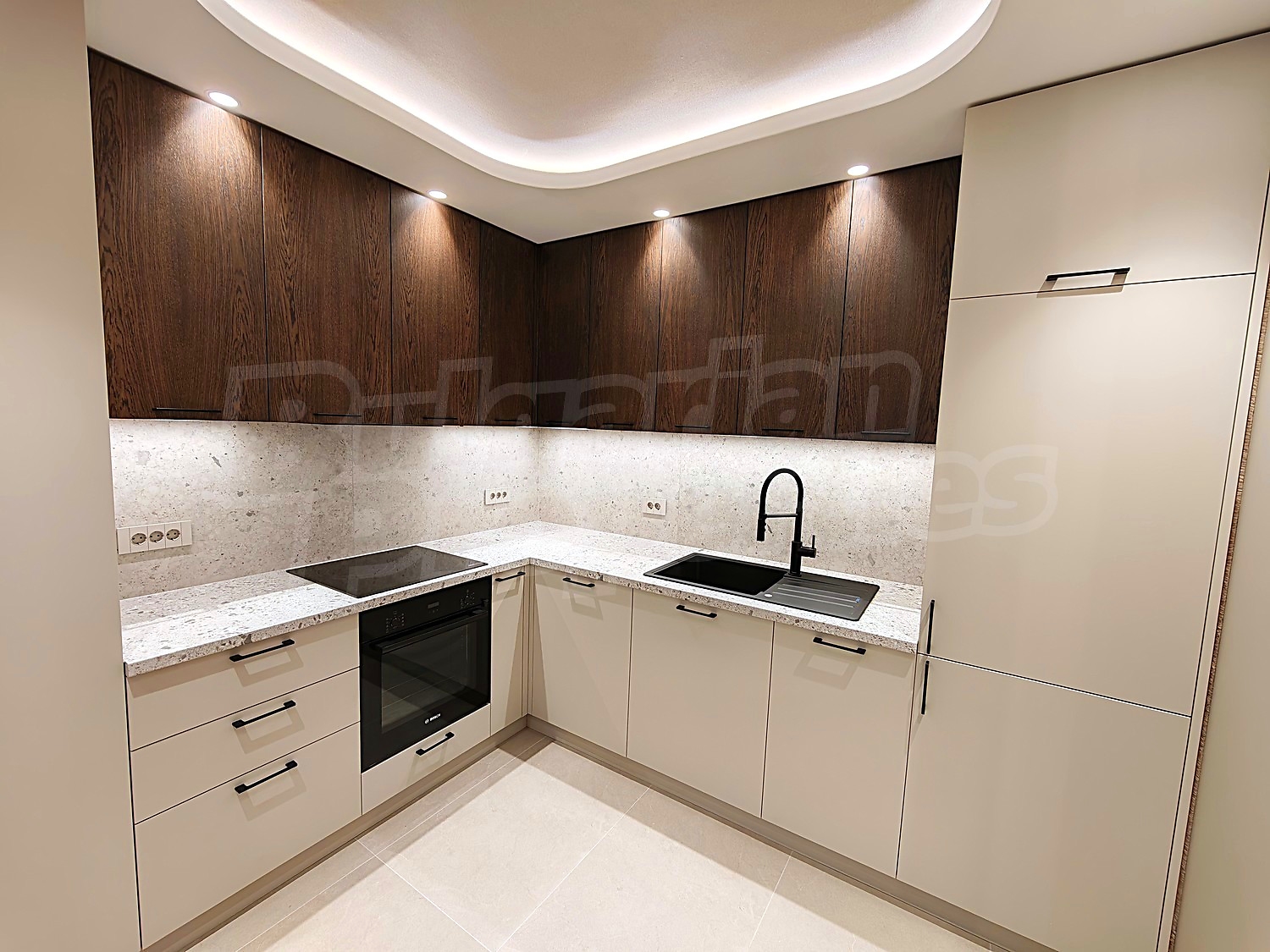 inside, kitchen, furnished