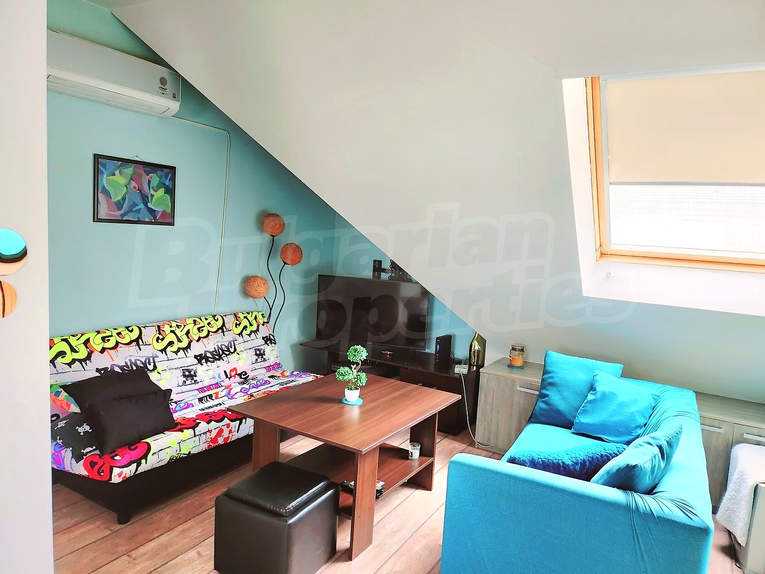 inside, living room, furnished