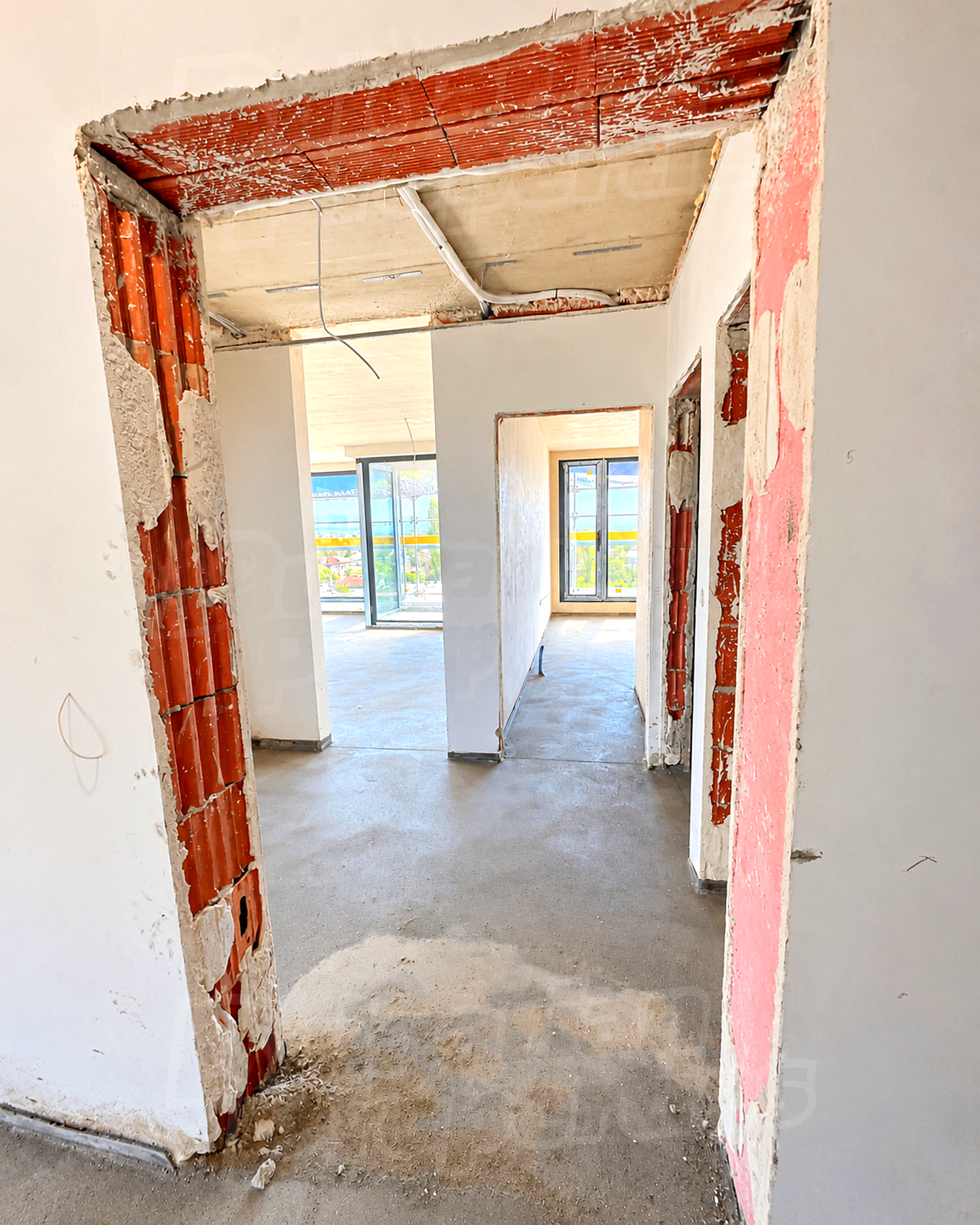 inside, view from balcony