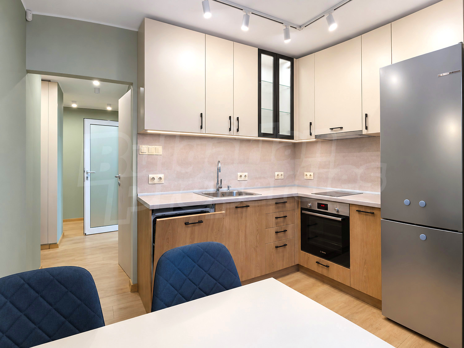 inside, kitchen, furnished
