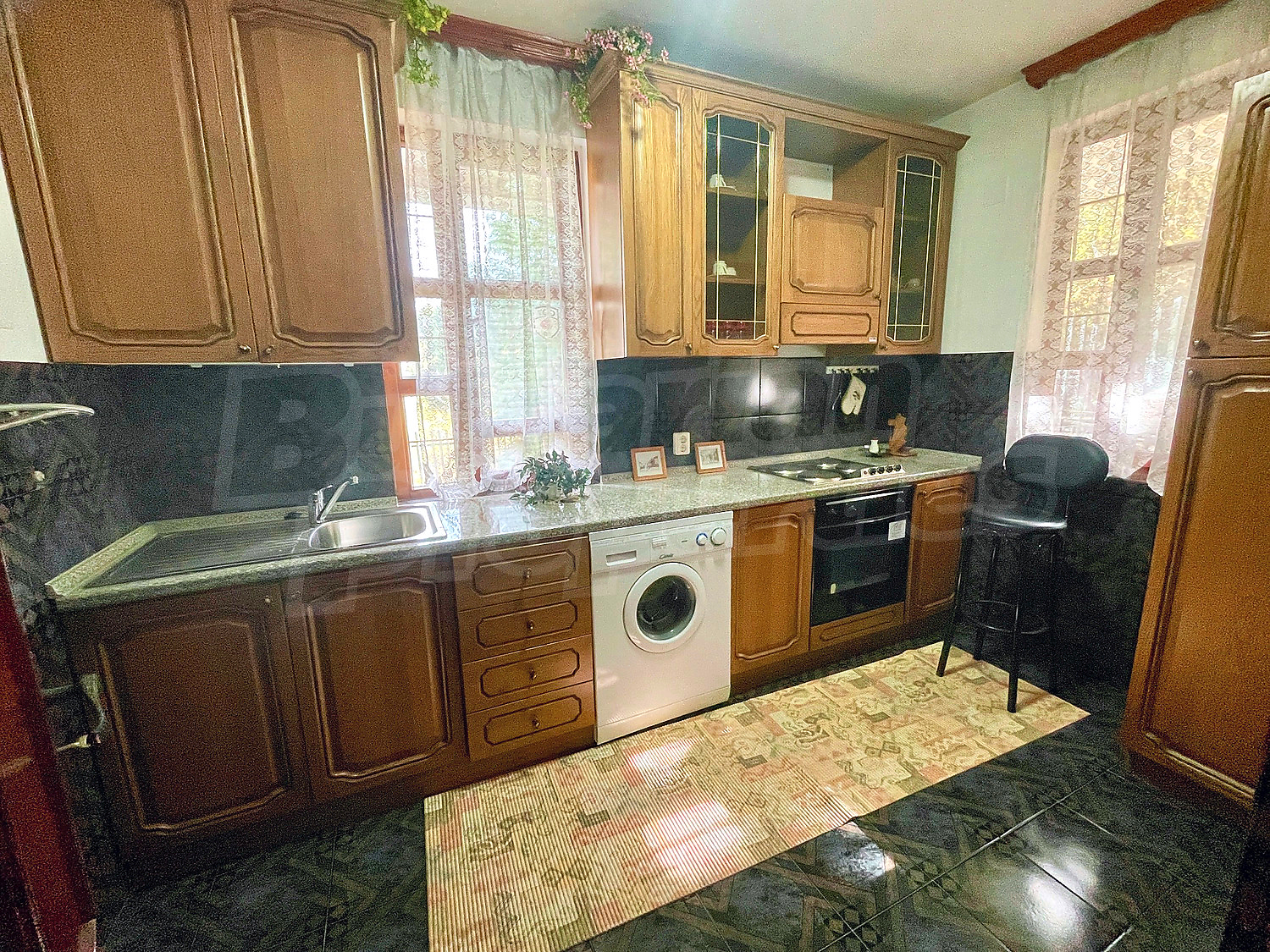 inside, kitchen, furnished
