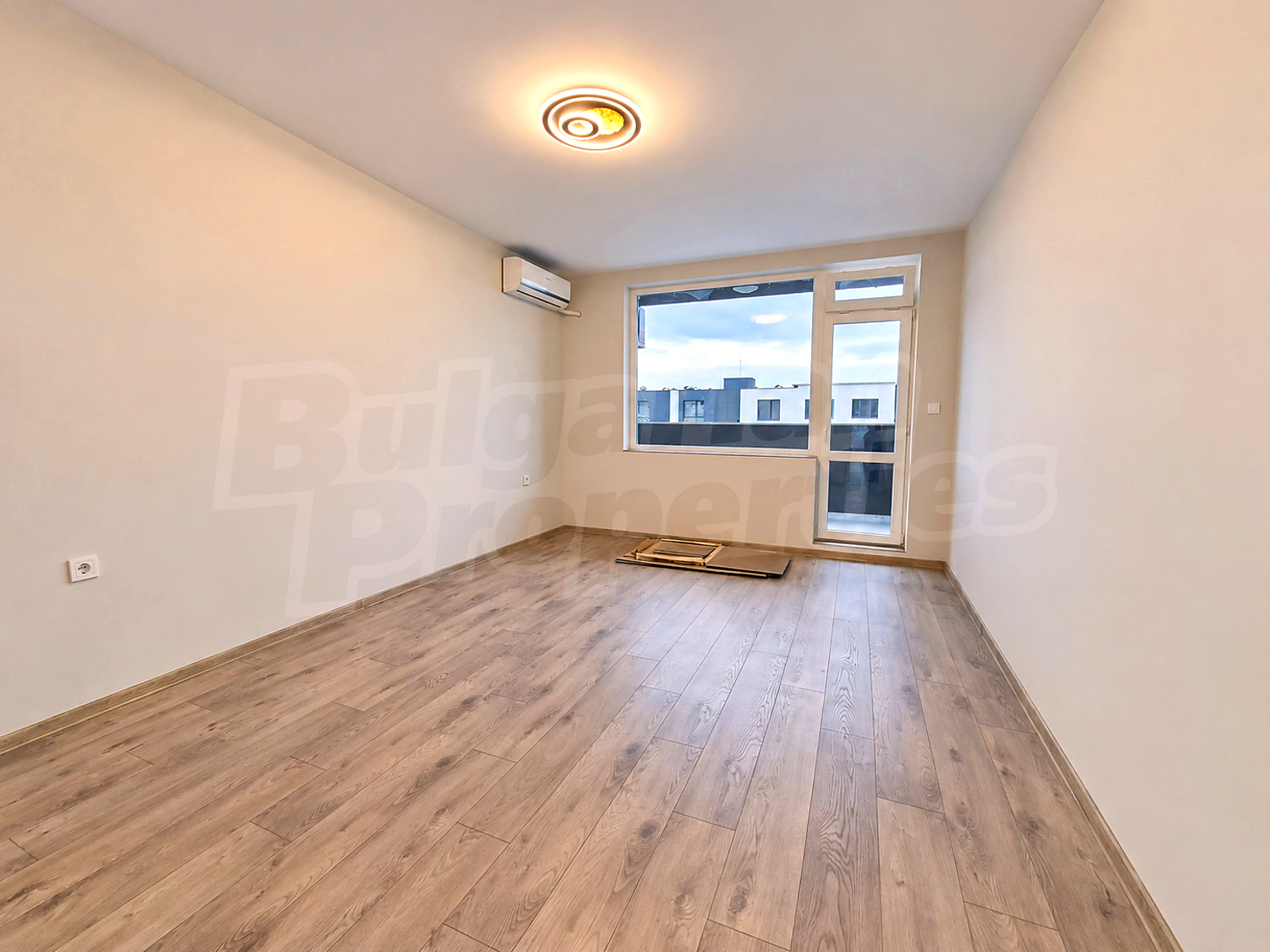 inside, balcony, unfurnished