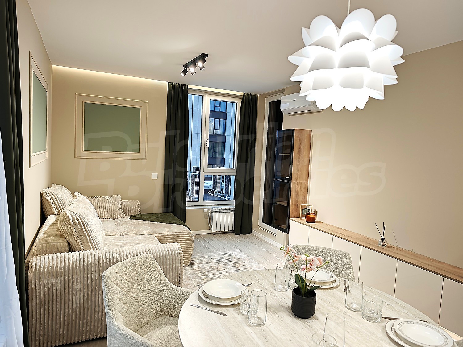 inside, living room, furnished