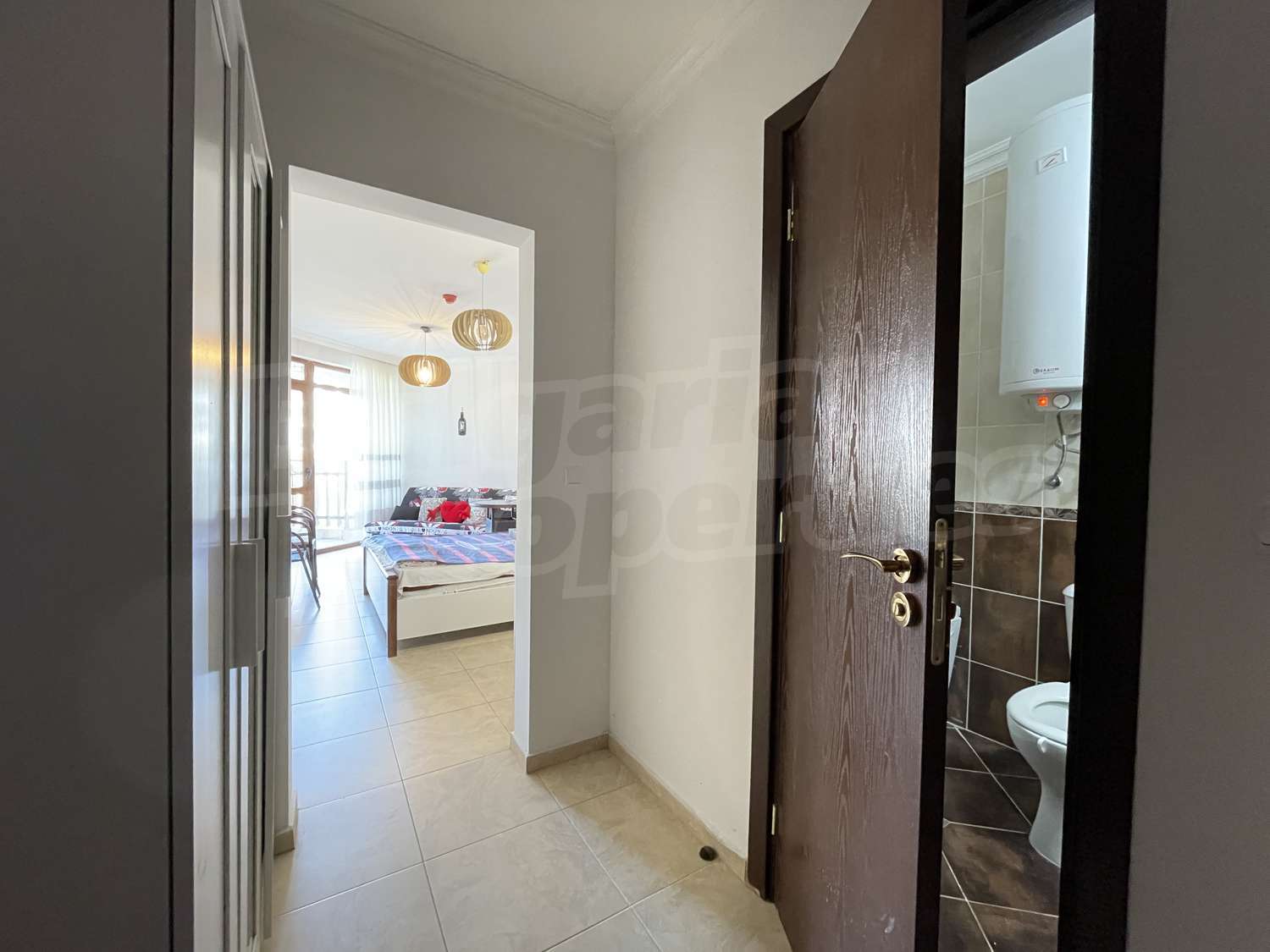 inside, bedroom, bathroom, hallway
