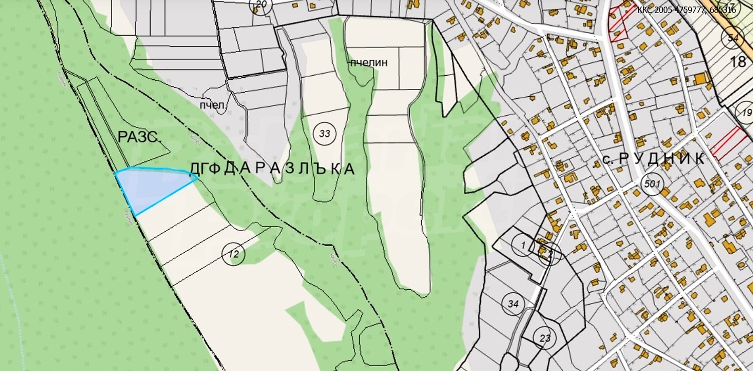 document, green area