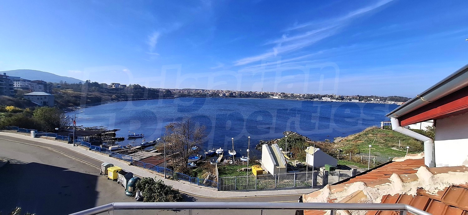 outside, view from balcony, sea
