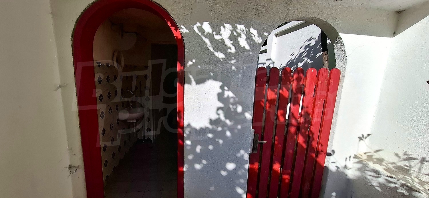 outside, bathroom