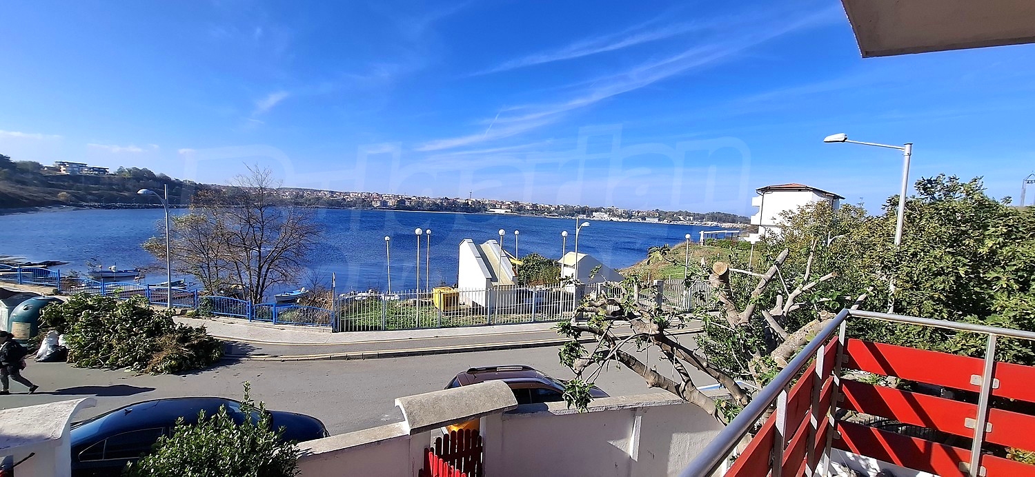outside, view from balcony, sea