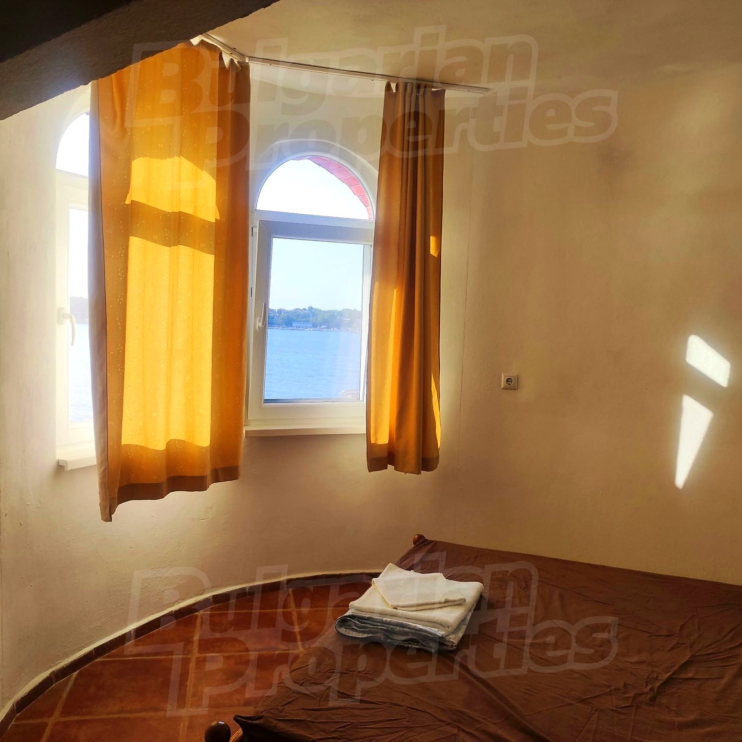 inside, bedroom, sea